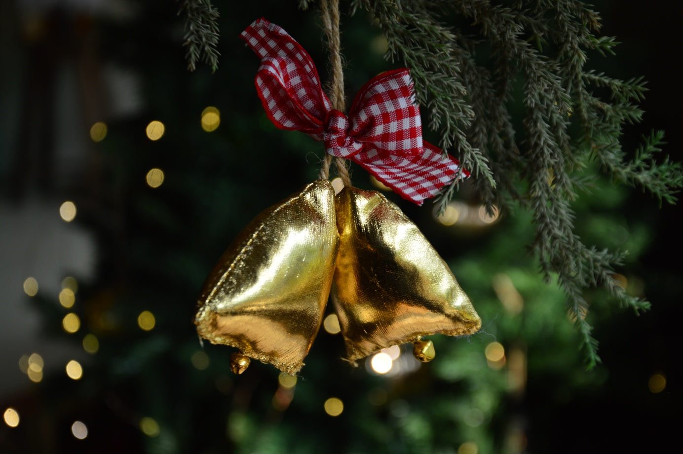 Plush Bells Ornament | Golden Bells