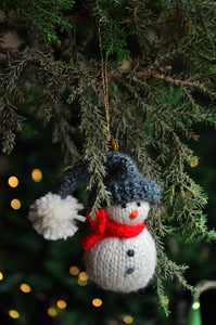 Snug The Snowman | Woven Stories Handknit Ornaments