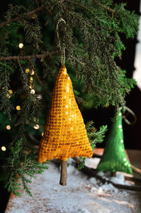 Fragrant Plush Tree Ornament | Fairy Lights