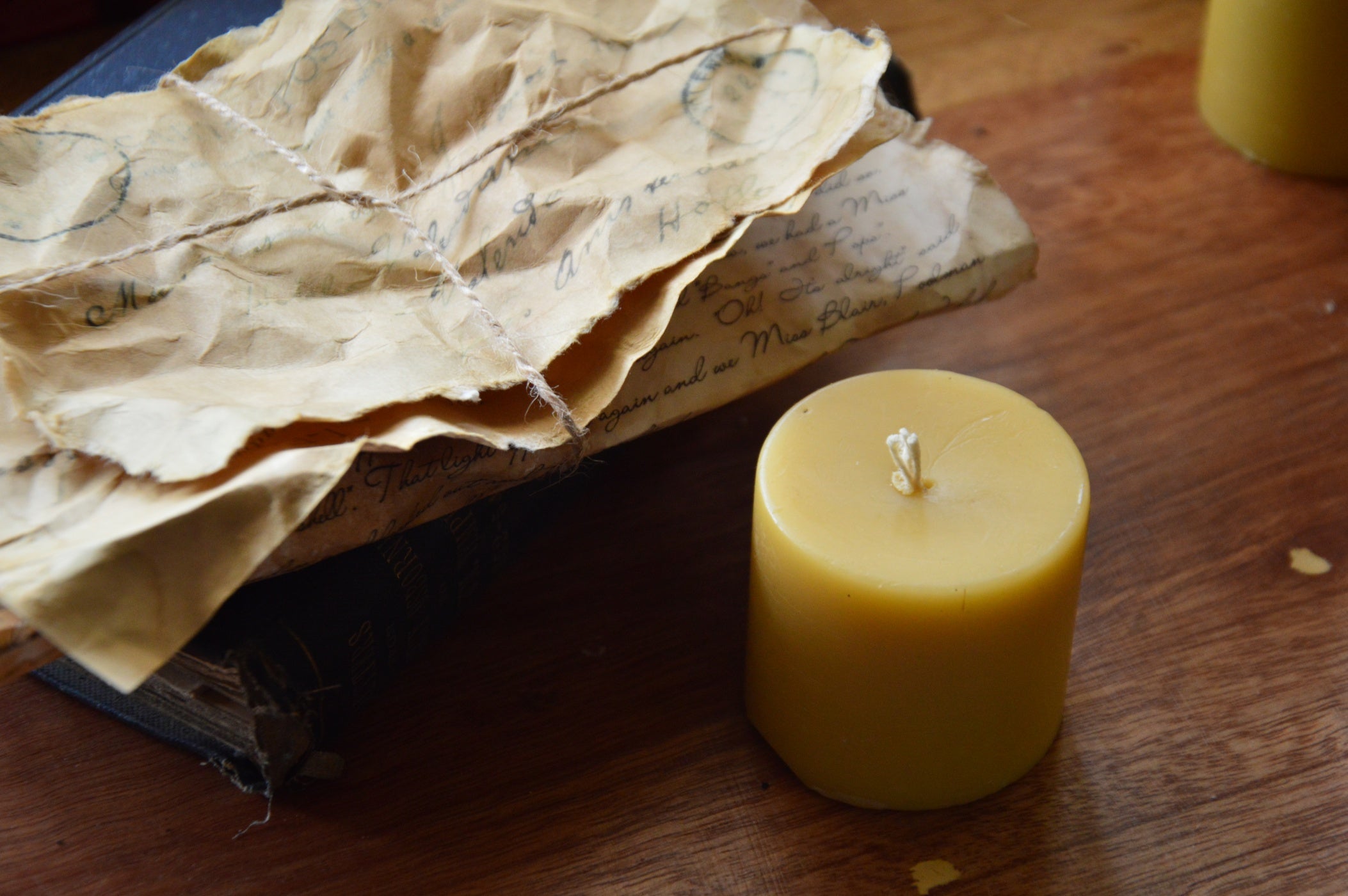 Stout Beeswax Pillar Candle