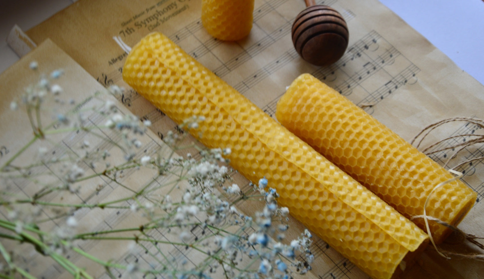 Rolled Beeswax Candles | Assortment 2