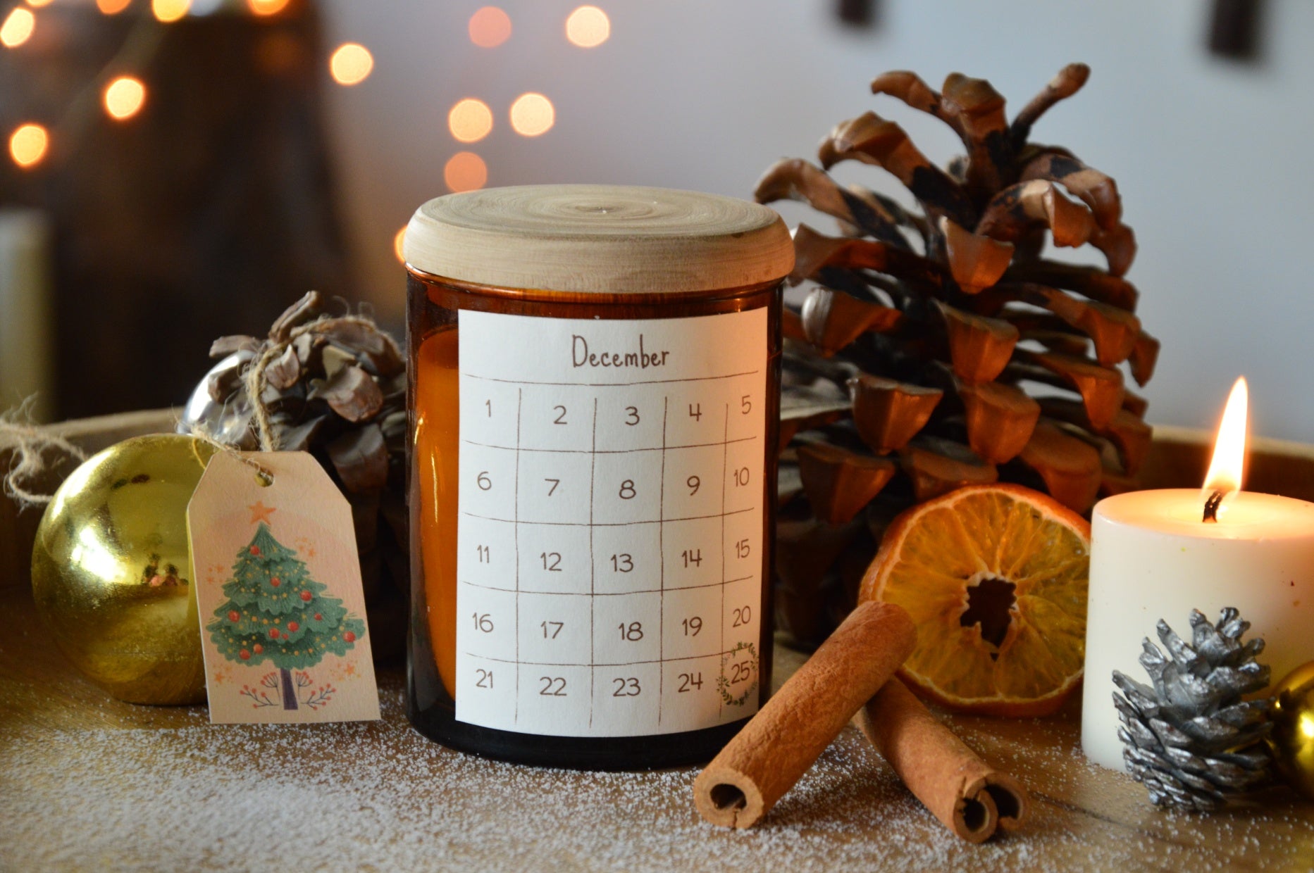 BLACK FRIDAY 20%Off Countdown To Christmas | Candle Votive