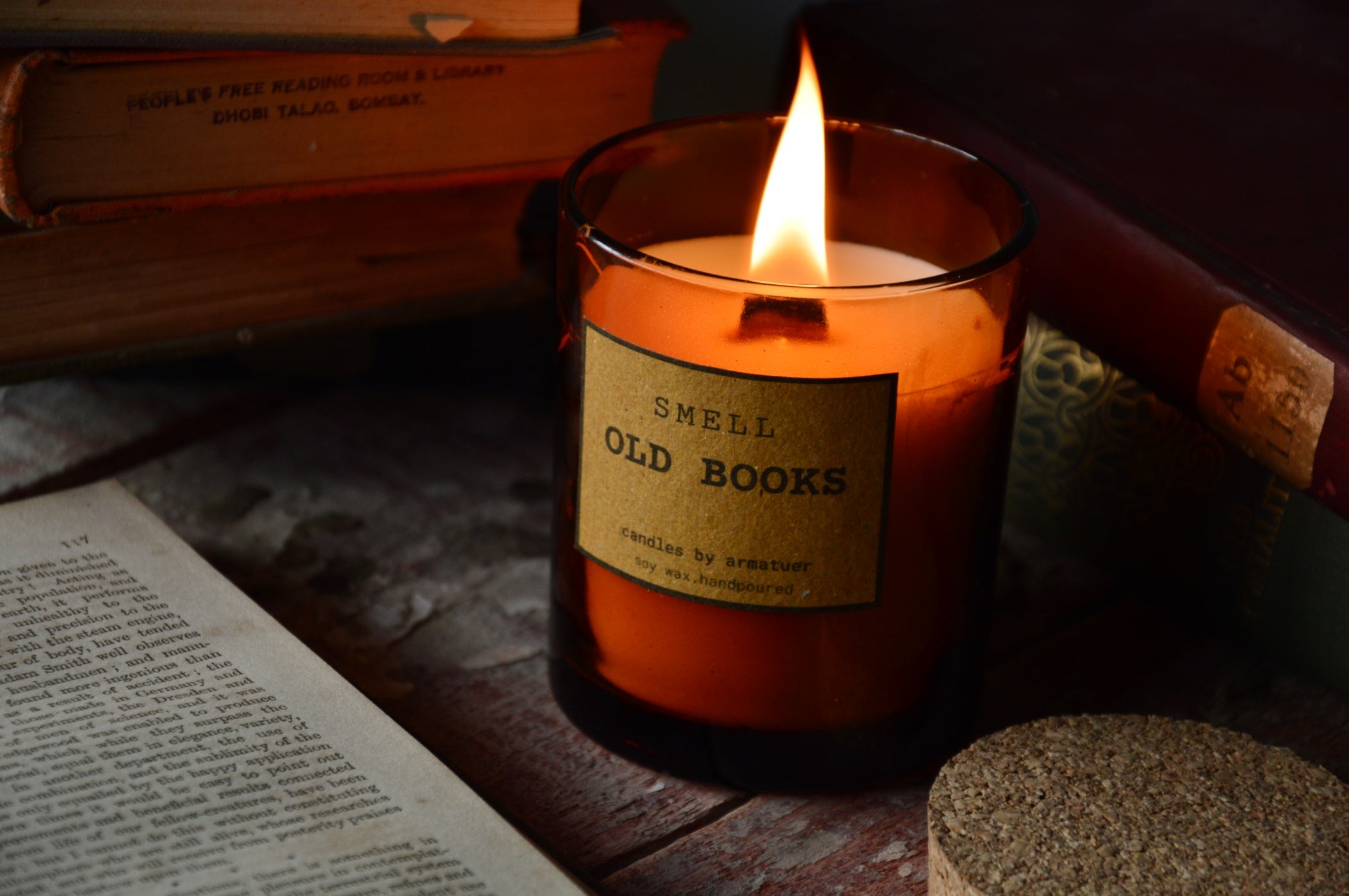 Old Books Candle, Old Books Scented Candle